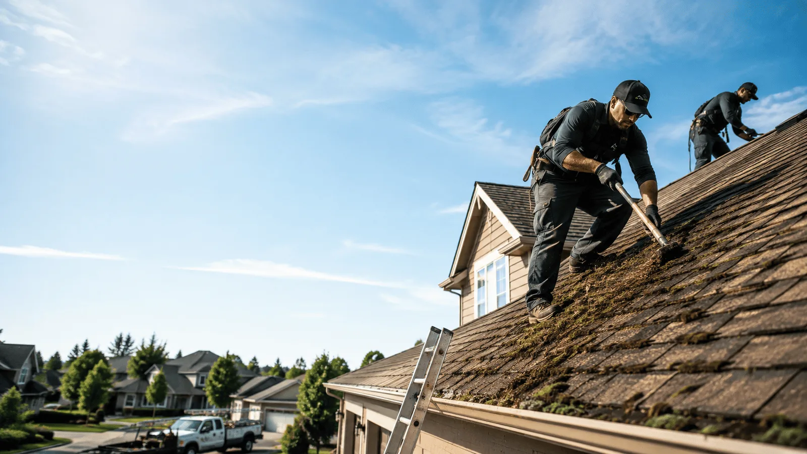 Roof Moss Removal in Keego Harbor, MI near me